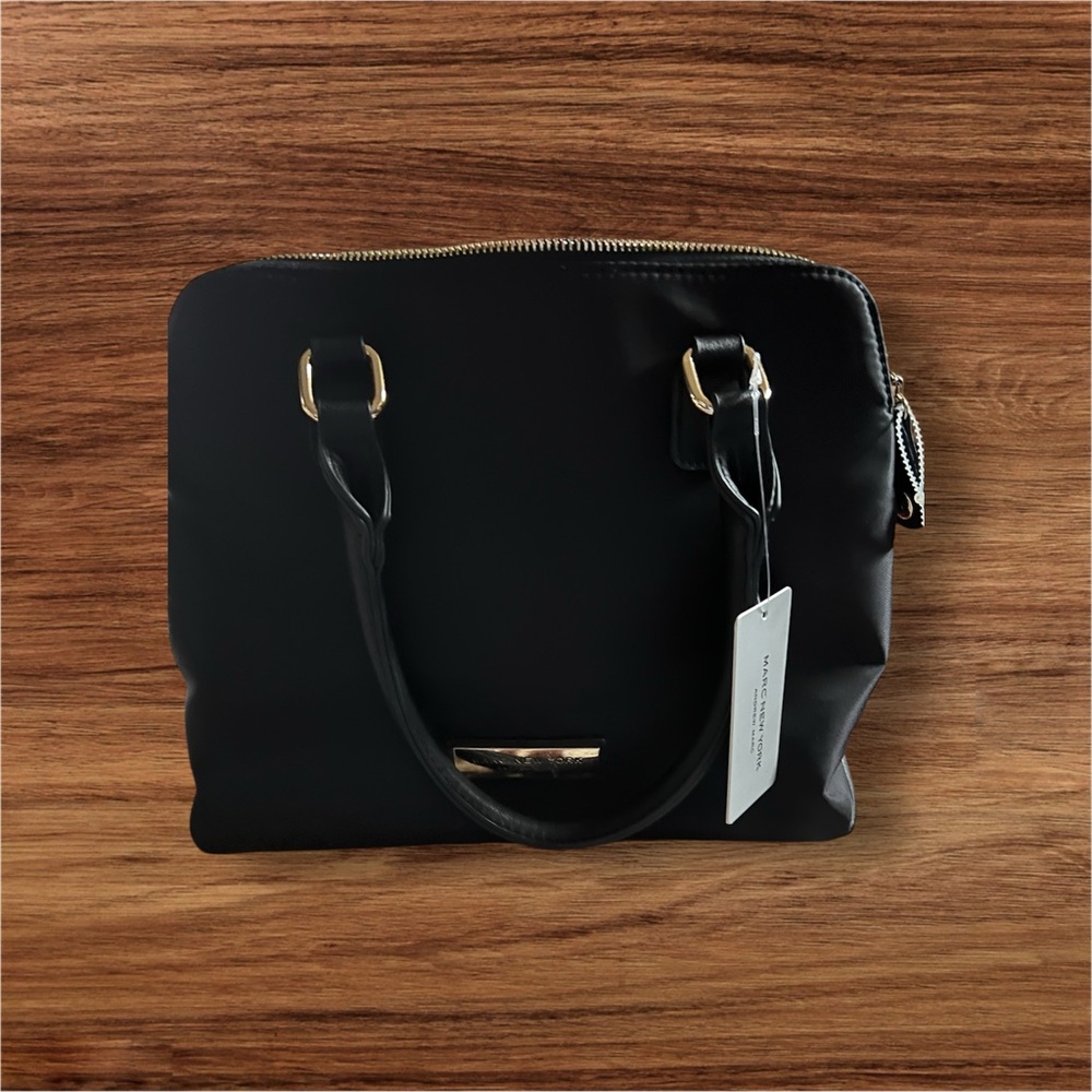 Marc Jacobs Black Shoulder Bag with Silver Hardware